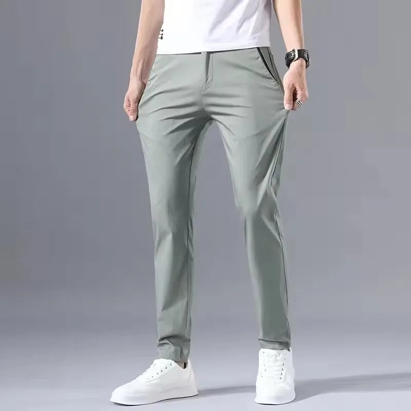 Smart Casual Style Straight Pants