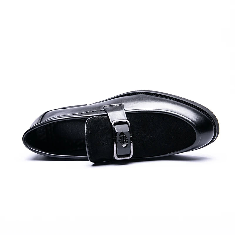 Vintage Refined Buckle Accent Loafers