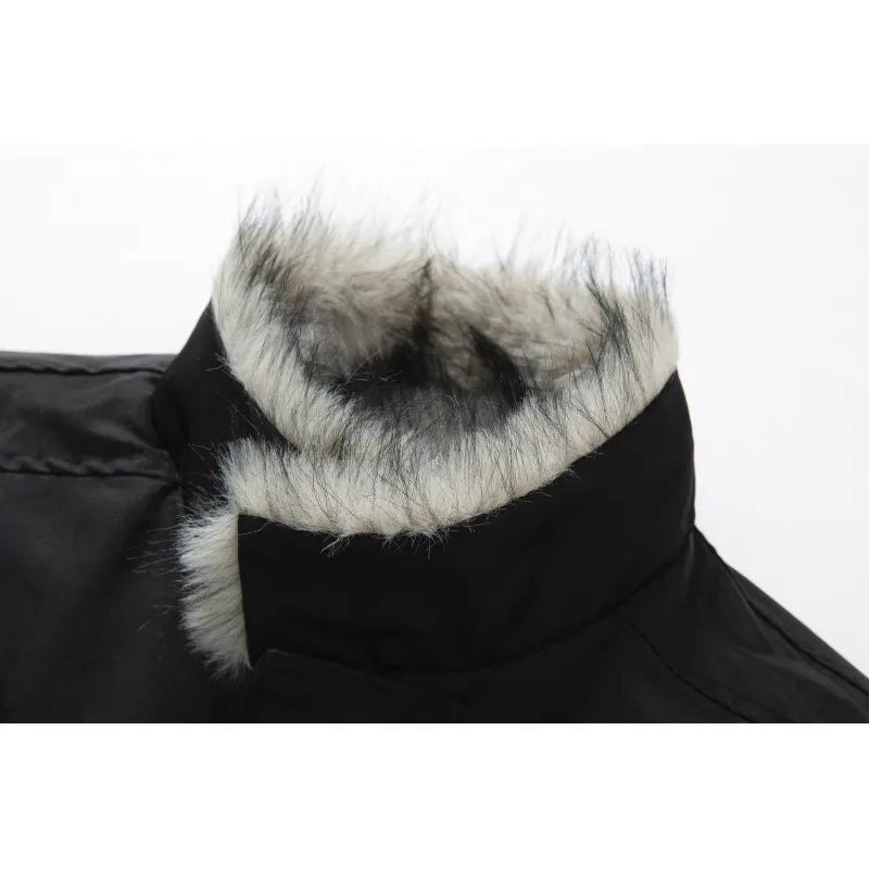 Inner Fur Thicken Warm Bomber Jacket