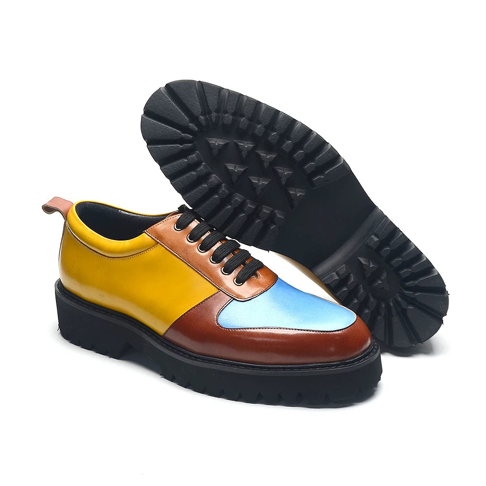 Soft Chunky Sole Mixed Color Shoes