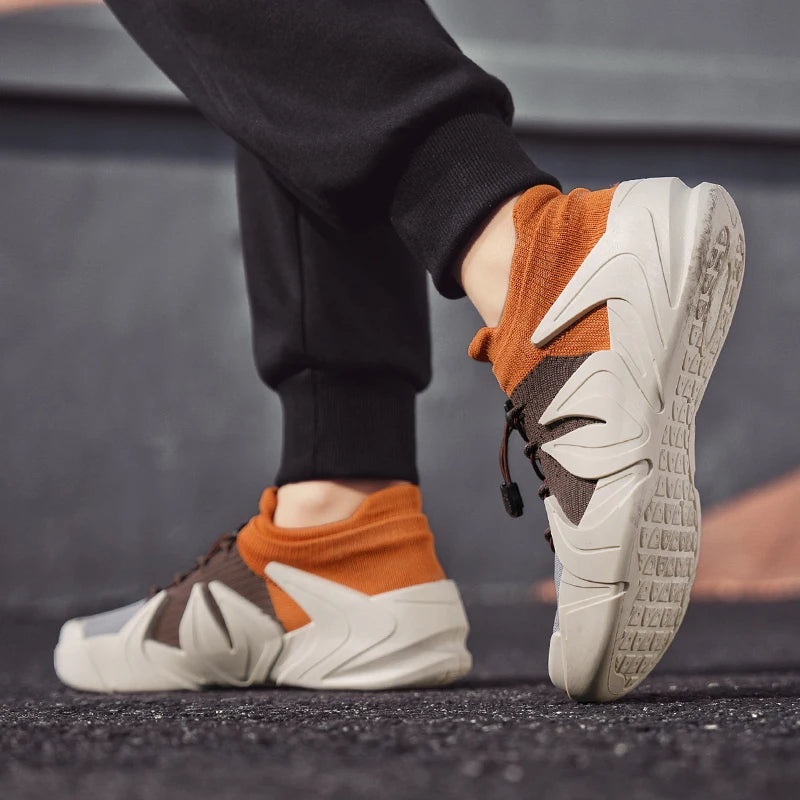 Breathable with Sock-Like Cuffs Sneakers