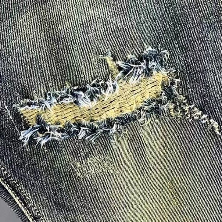 Distressed Washes Ripped Men's Jeans