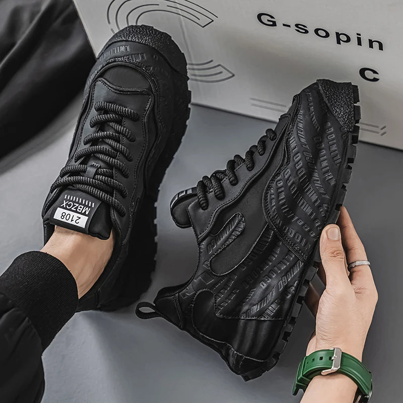 Letter Block Chunky Sole Sneakers