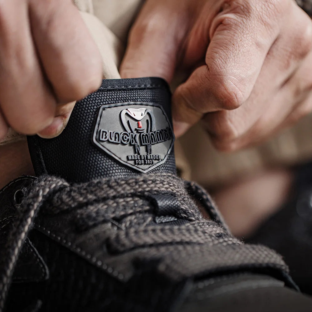 Black Mamba Low-Top Flat Sole Sneakers