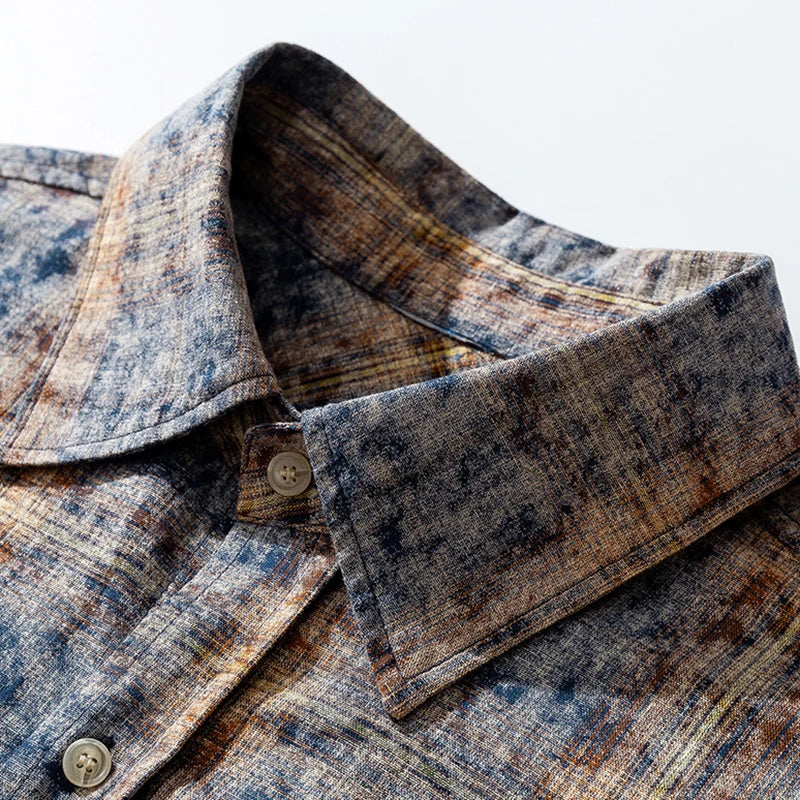 Plaid Pattern Retro Long Sleeve Shirt