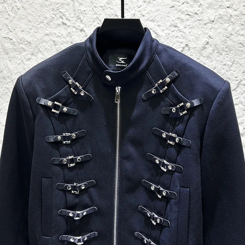 Steampunk Multi-Buckle Men's Jacket
