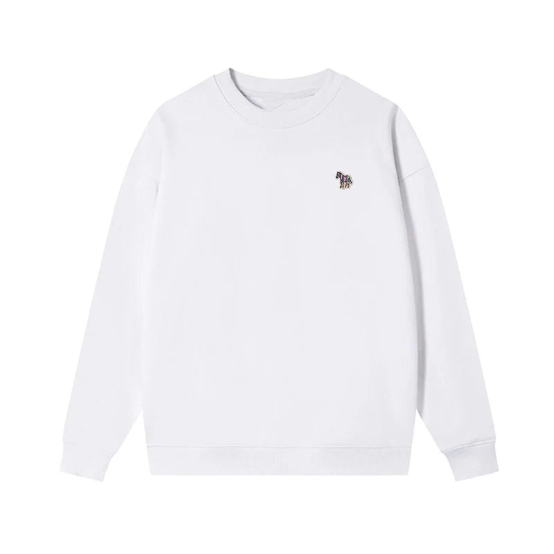 O-Neck Solid Cotton Embroidery Sweatshirts