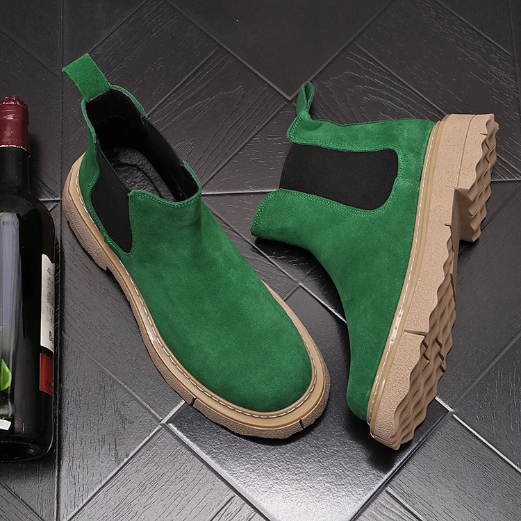 Solid Suede Men's Chelsea Boots