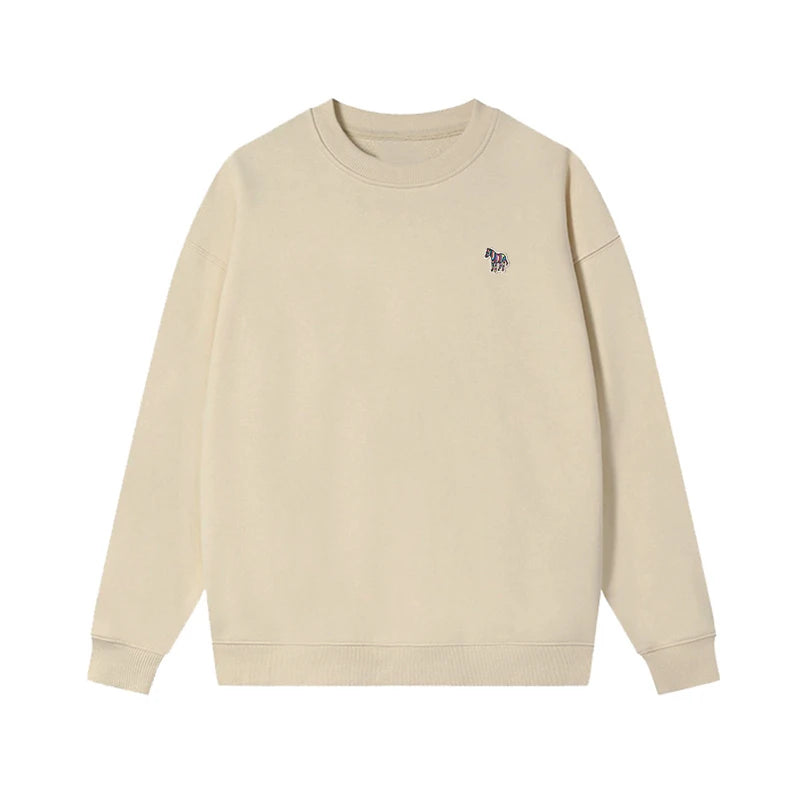 O-Neck Solid Cotton Embroidery Sweatshirts