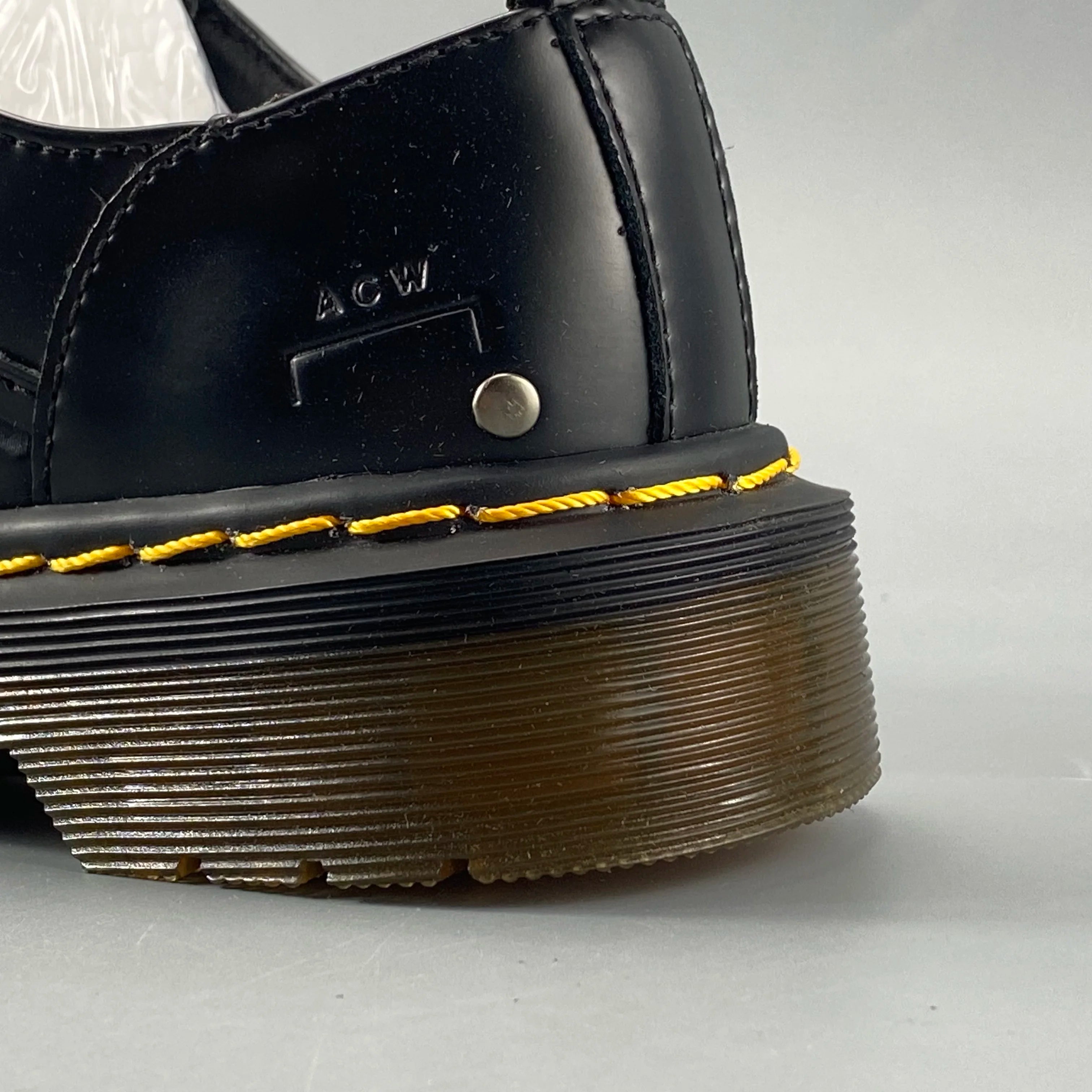 Classic Black Leather Zip Derby Shoes