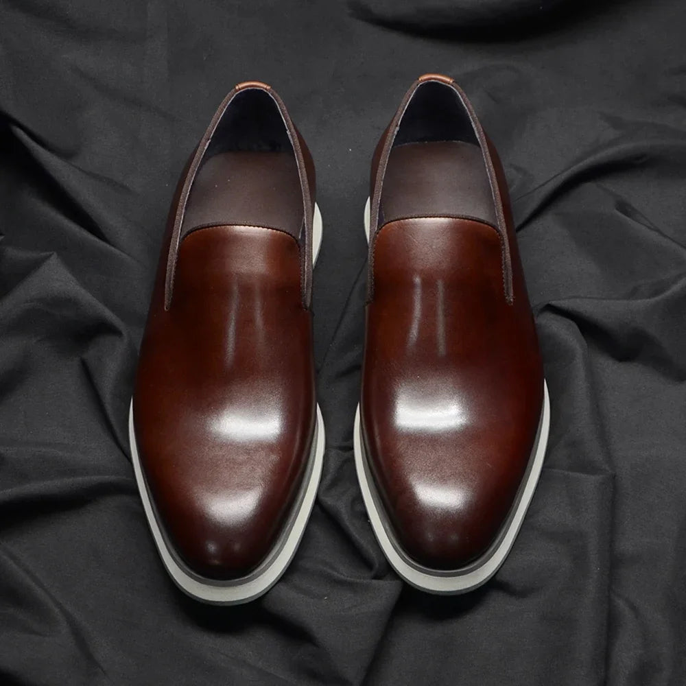 Classic Genuine Leather Minimalist Loafers
