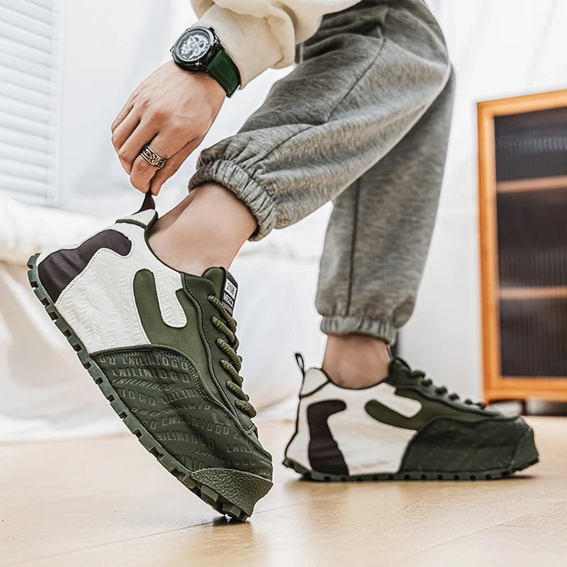 Letter Block Chunky Sole Sneakers