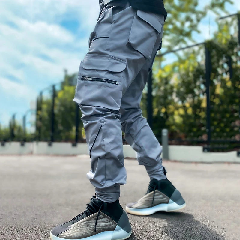 Tactical Multi-pocket Reflective Cargo Pants