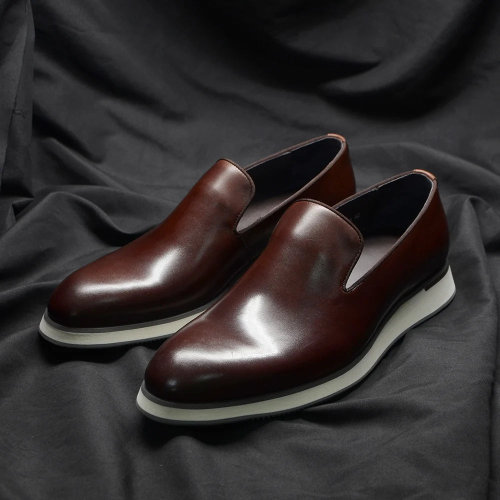Classic Genuine Leather Minimalist Loafers