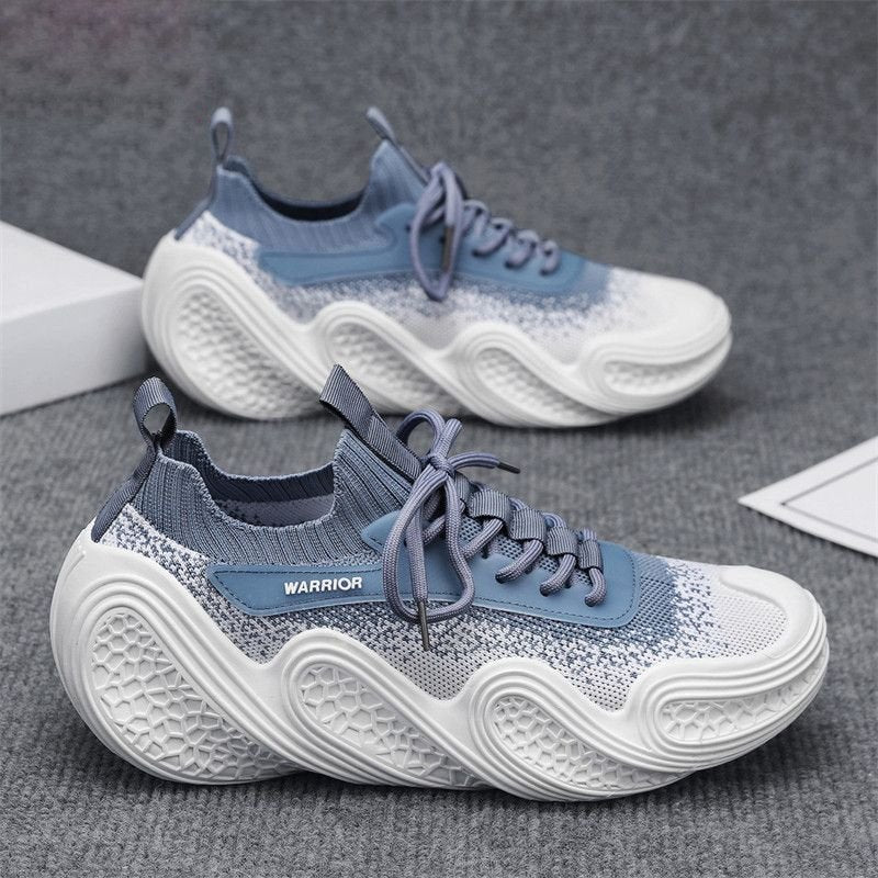 Modern Wave Knit Chunky Sneakers