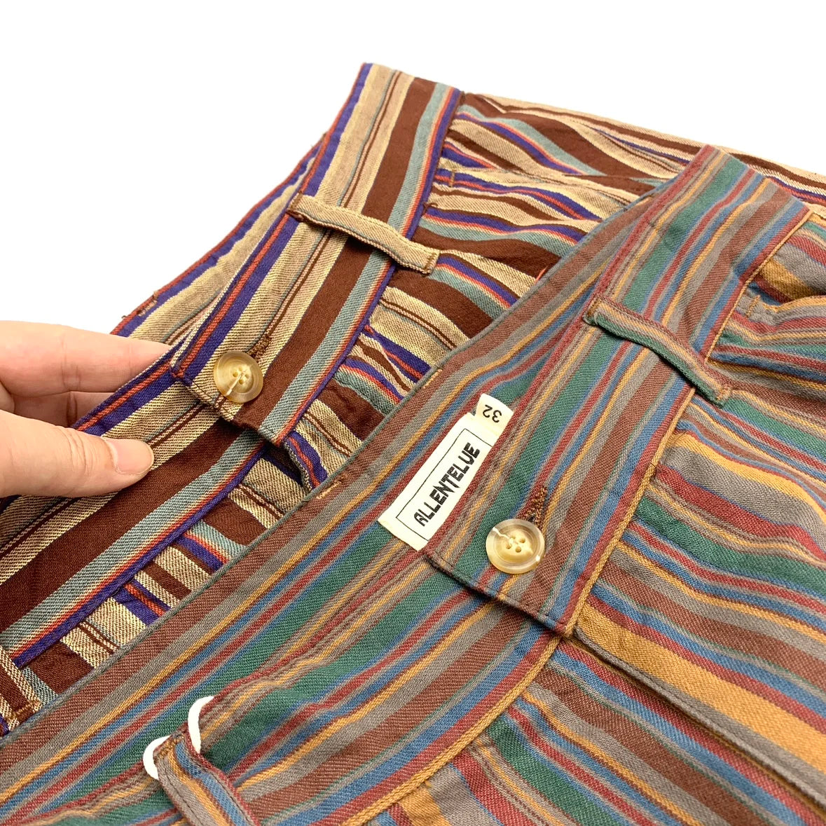 Casual Retro Stripe Drop-crotch Loose Pants