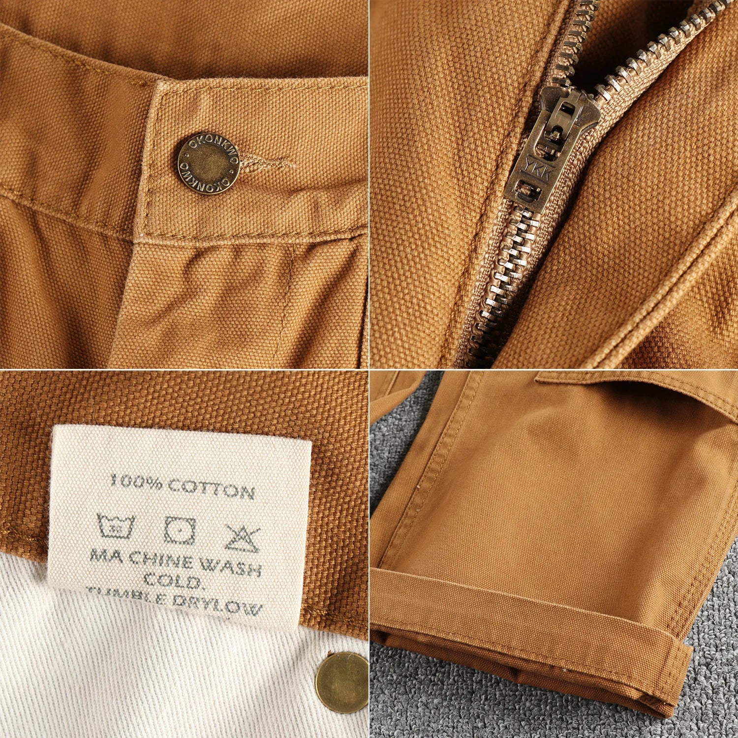 Reinforced Workwear Straight Pants