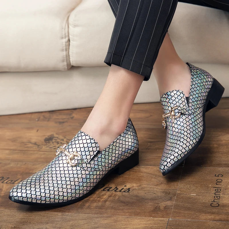 Luxurious Leather Banquet Dress Loafers