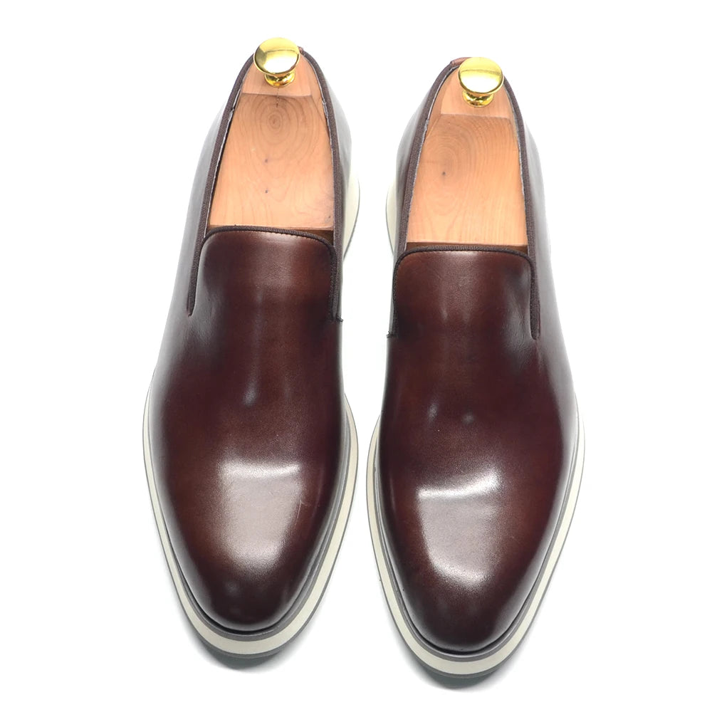 Classic Genuine Leather Minimalist Loafers