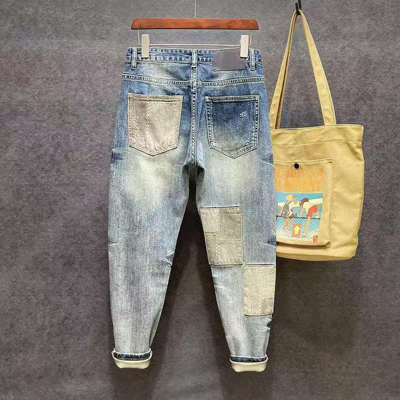 Distressed Washes Ripped Men's Jeans