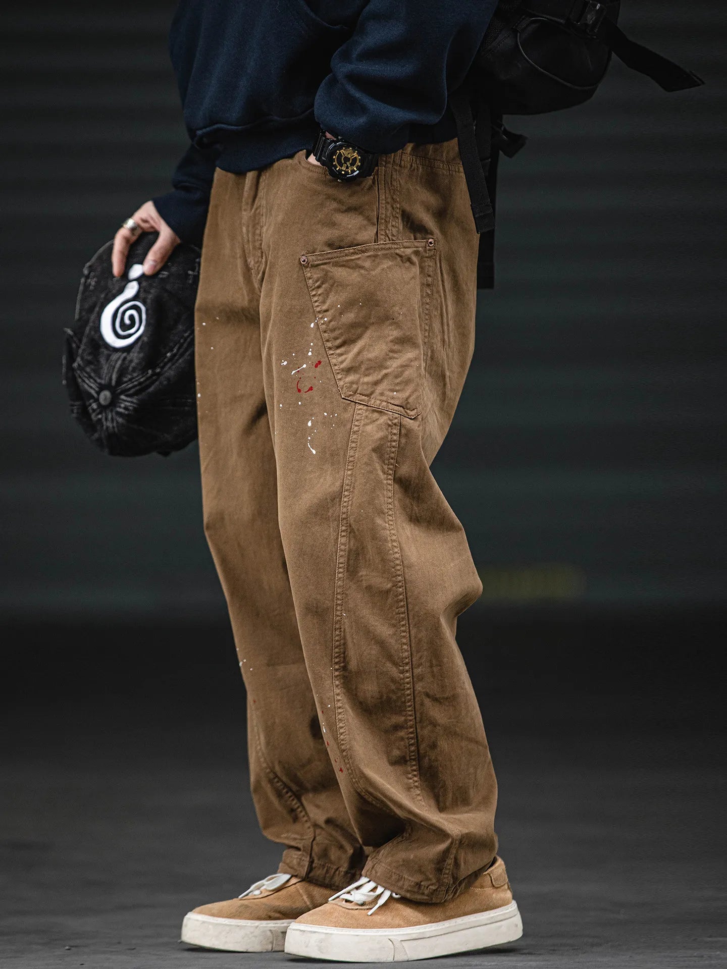 Oversized Baggy Paint Splatter Loose Pants