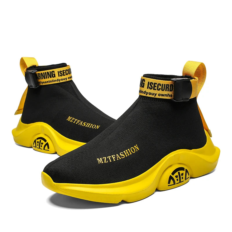 Chunky Sole Slip-On Sock Sneakers