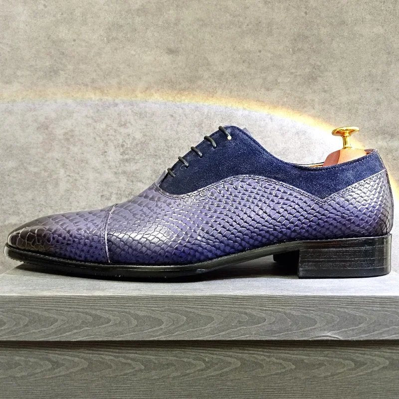 Formal Suede and Leather Oxfords Shoes