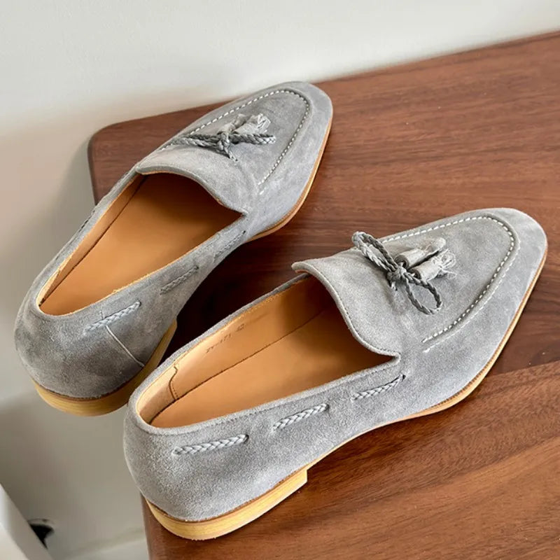 Tassels Leisure Square Toe Loafers