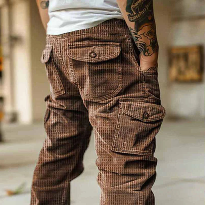 Casual Corduroy Multi-Pockets Pants