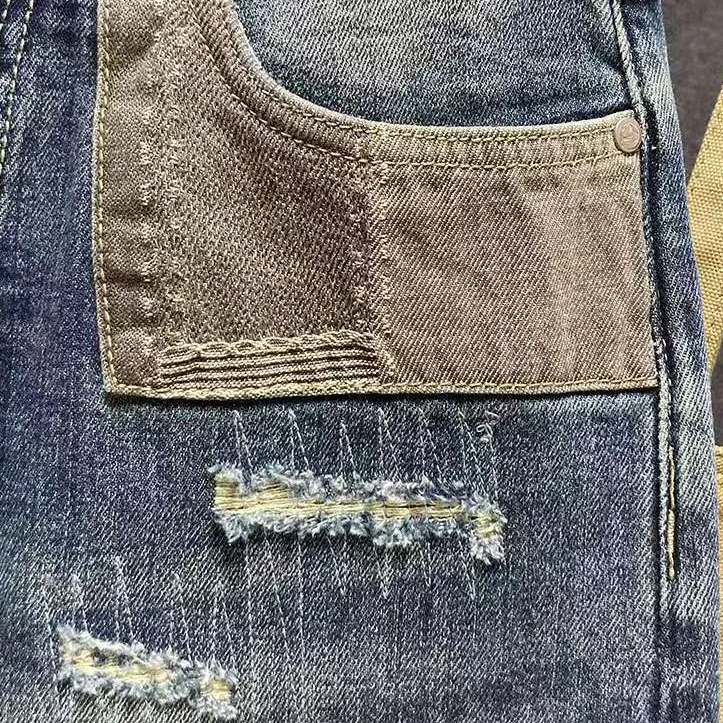 Distressed Washes Ripped Men's Jeans