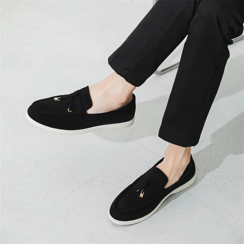 Casual PU Leather Solid Loafers