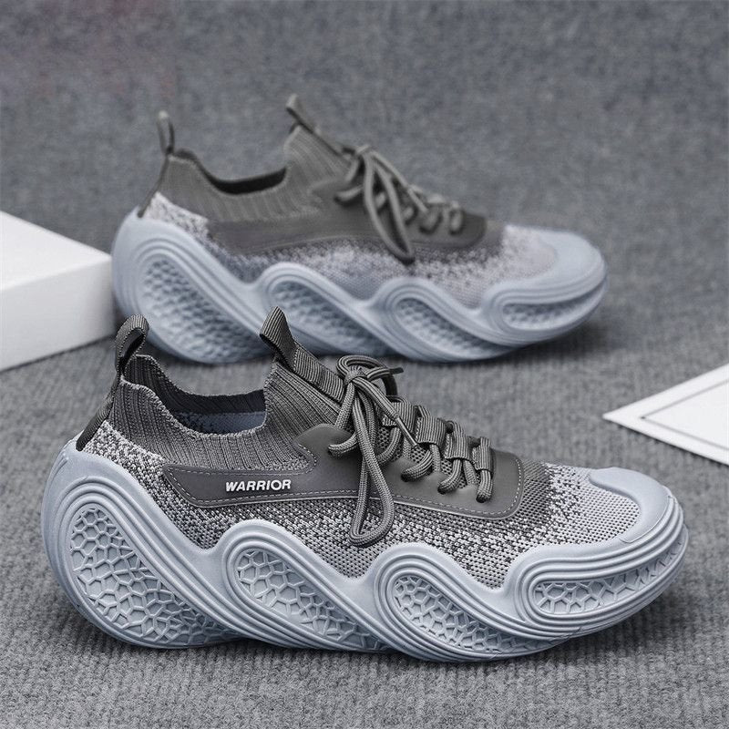 Modern Wave Knit Chunky Sneakers