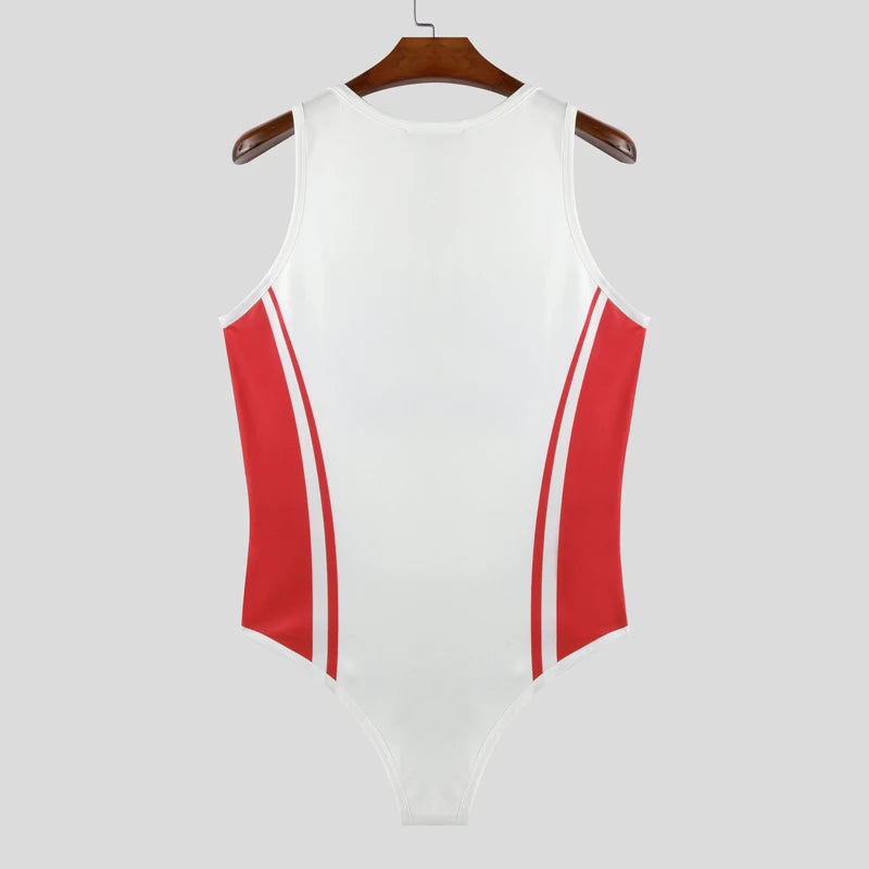 15 Number Printing Sleeveless Bodysuit
