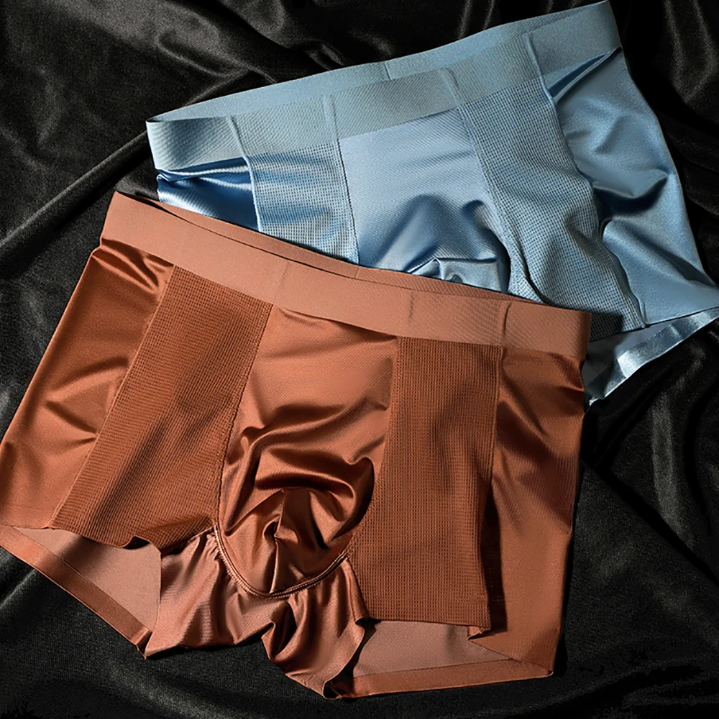 Breathable Mesh Nylon-Spandex Boxer Set