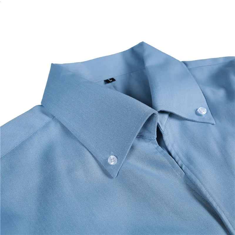 Wrinkle-Free Slim-Fit Solid Men's Shirt