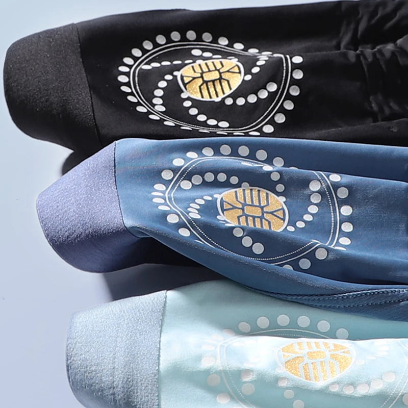 Seamless Sexy Nylon Spandex Boxer Set