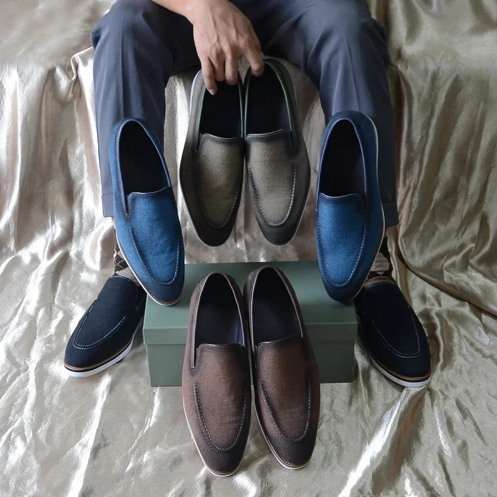 Casual Denim Cloth Men's Loafers
