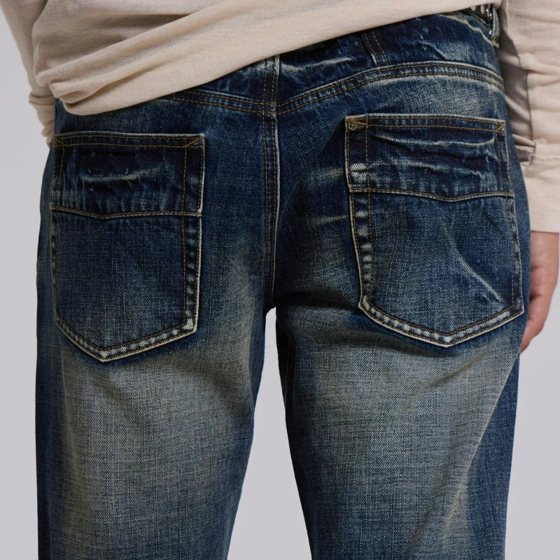 Y2K Mid Blue Washed Flare Jeans
