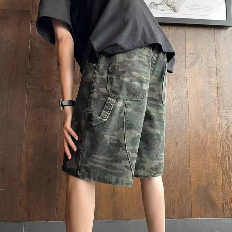 Casual Loose Military Camo Shorts