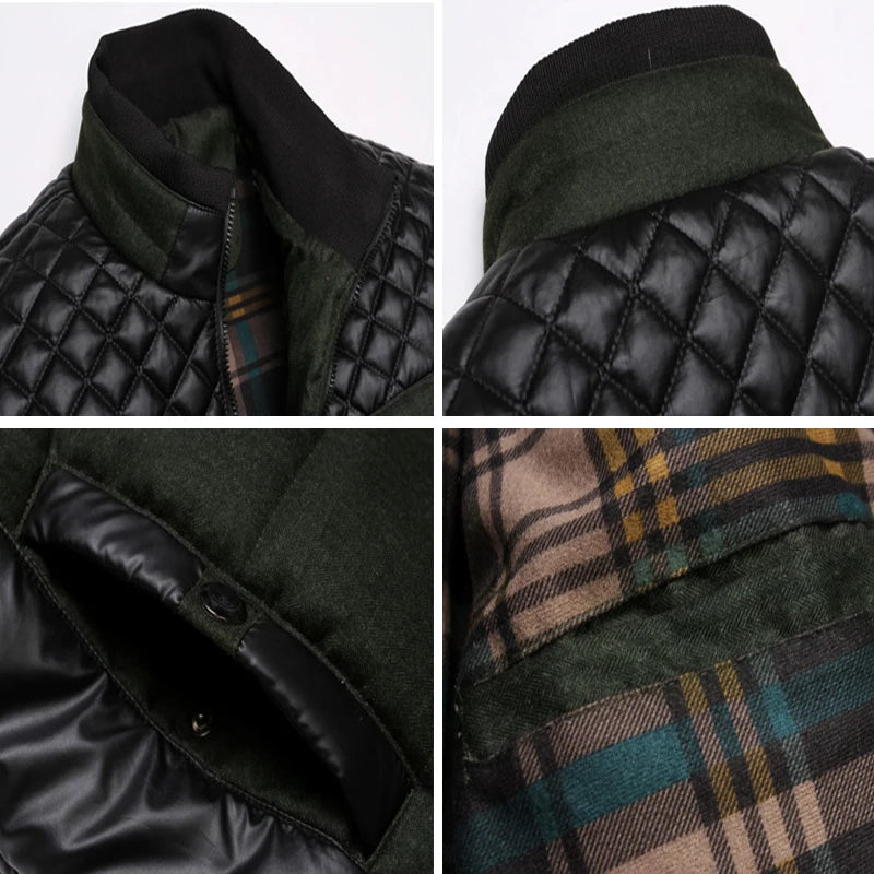 Patchwork Cotton Thick Padded Jackets
