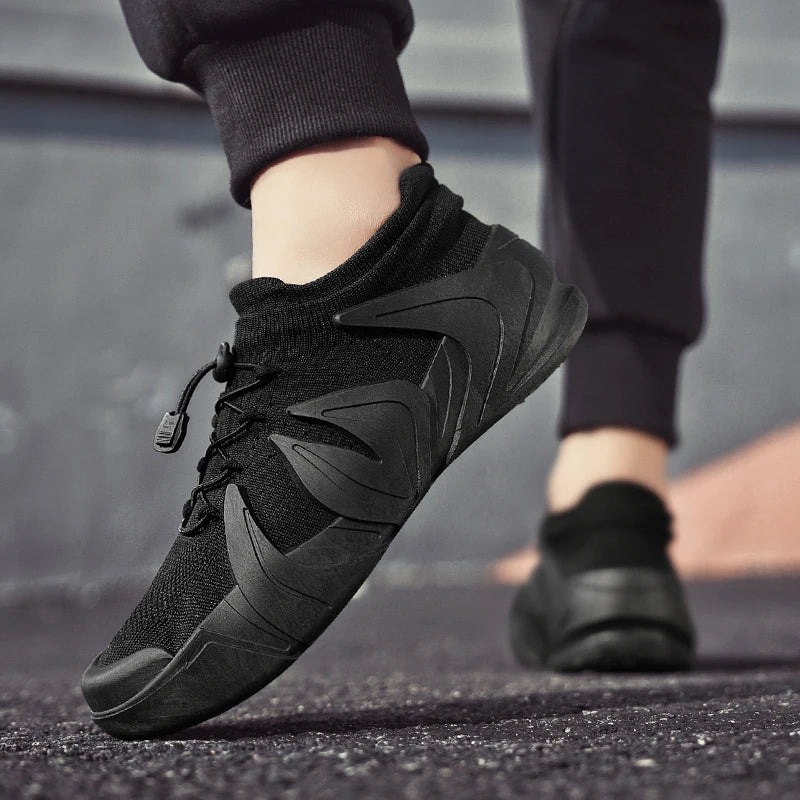 Breathable with Sock-Like Cuffs Sneakers
