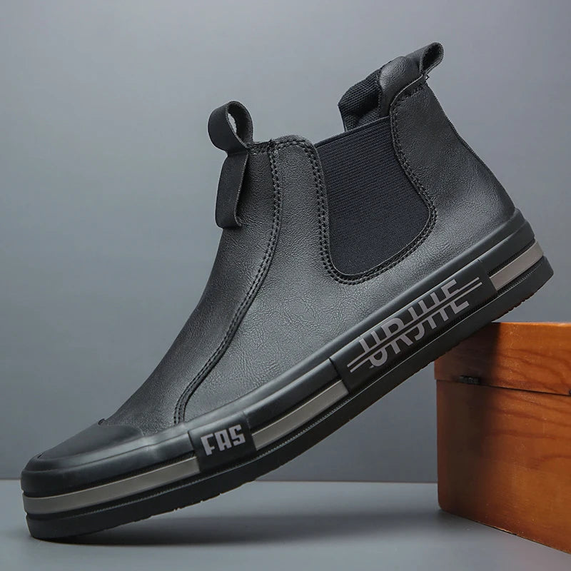 Fur Lining Solid Flat Ankle Boots