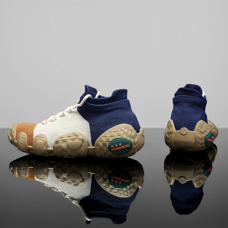 Patchwork Color Chunky Platform Sneakers