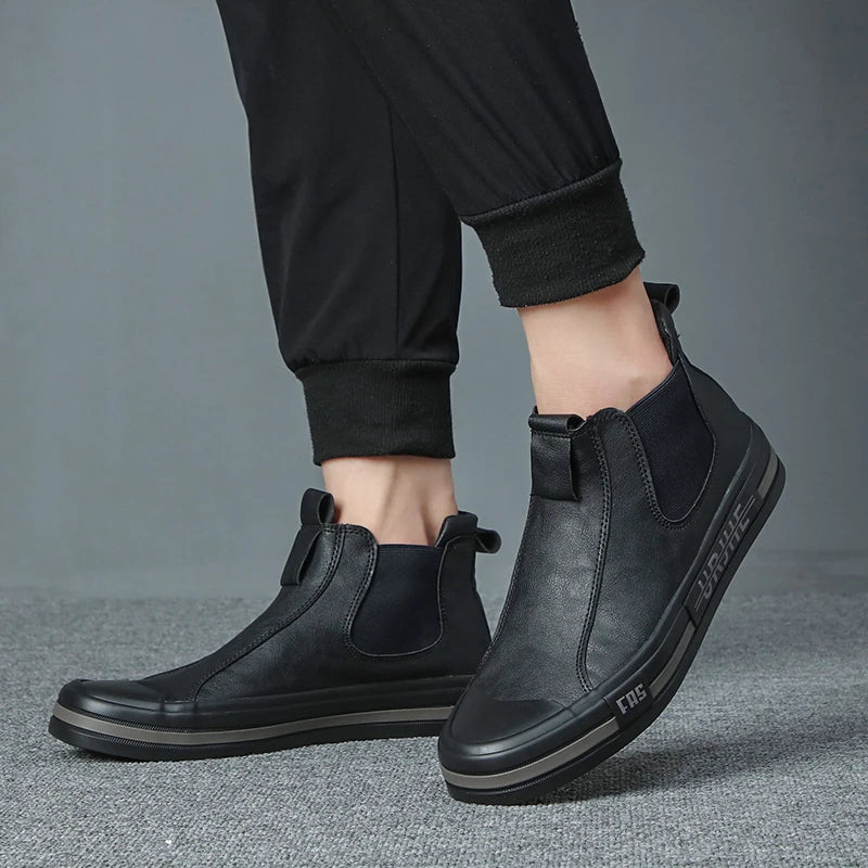 Fur Lining Solid Flat Ankle Boots