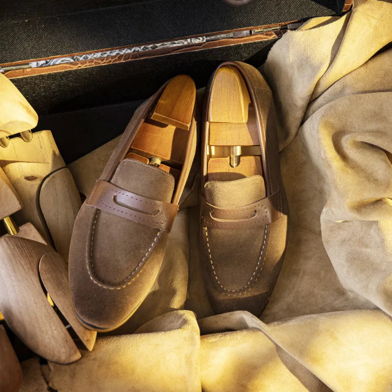 Elegant Suede Casual Men's Loafers