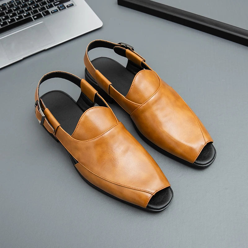 Summer Fashion Peep Toe Buckle Shoes