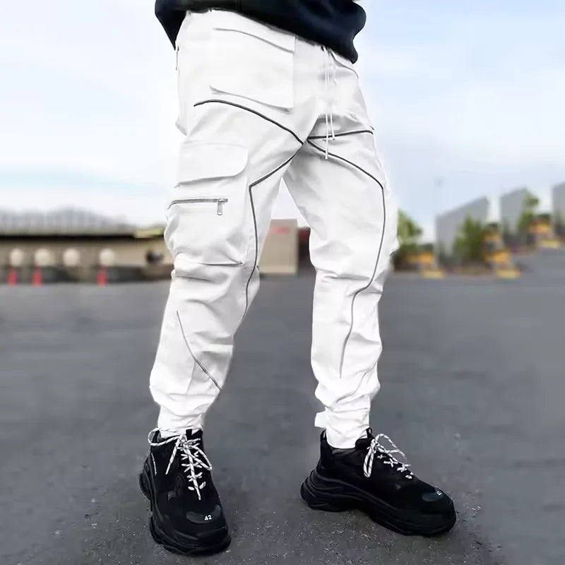 Tactical Multi-pocket Reflective Cargo Pants