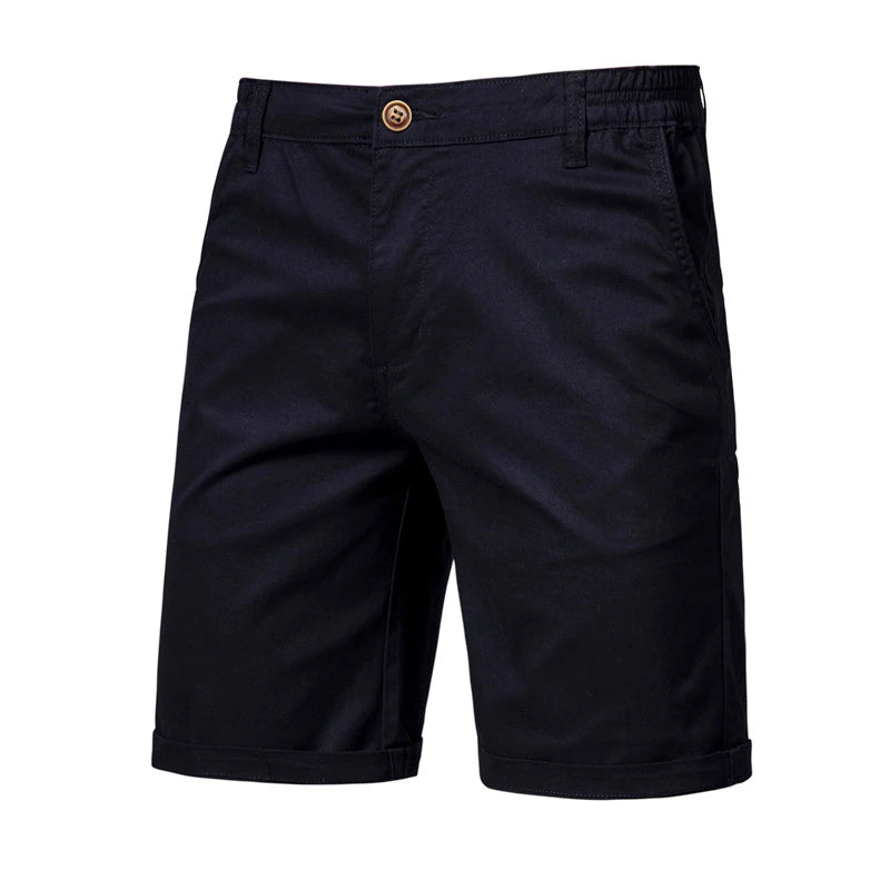 Classic Elastic Waist Chino Shorts