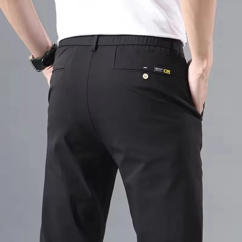 Smart Casual Style Straight Pants