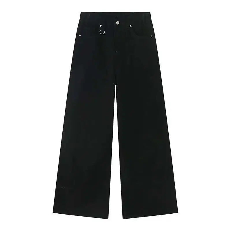 Washed Casual Straight Loose Jeans